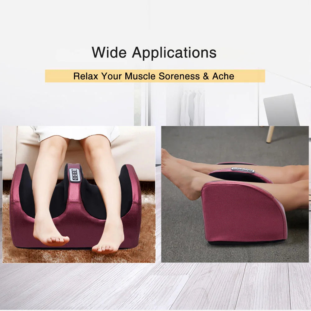 Electric Shiatsu Foot Massager with Heat – Kneading Roller UAE