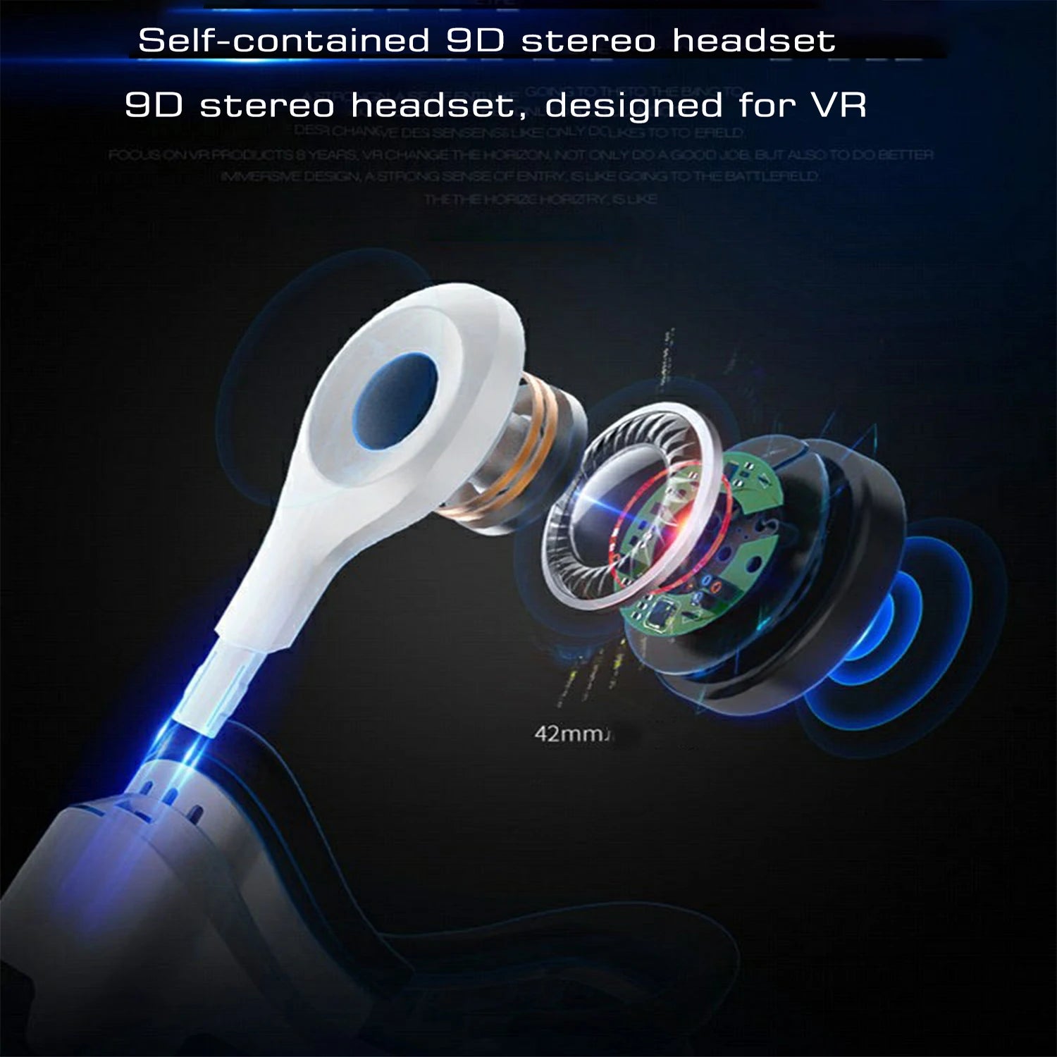 Shinecon Virtual Reality VR Glasses 3D Headset Viar Device Smart Helmet Lenses Goggle For Mobile Phone Cell Smartphone Headphone