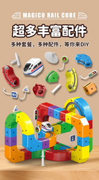 Educational Toys  Latest Assembly Magic Track Train Set Children'S Toys Non-Remote Control Rail Car Gift Box