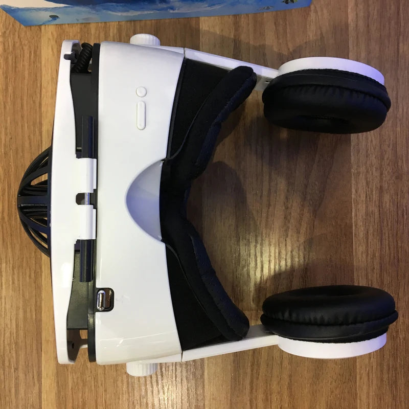 Shinecon Virtual Reality VR Glasses 3D Headset Viar Device Smart Helmet Lenses Goggle For Mobile Phone Cell Smartphone Headphone