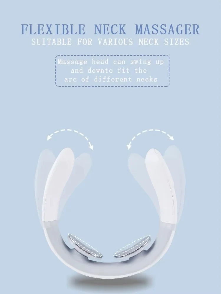 Portable Neck Massager with Heat & Deep Relax Mode