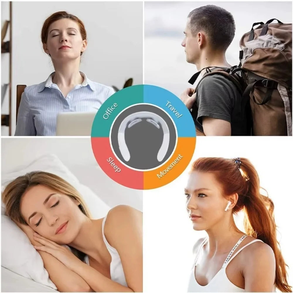 Portable Neck Massager with Heat & Deep Relax Mode