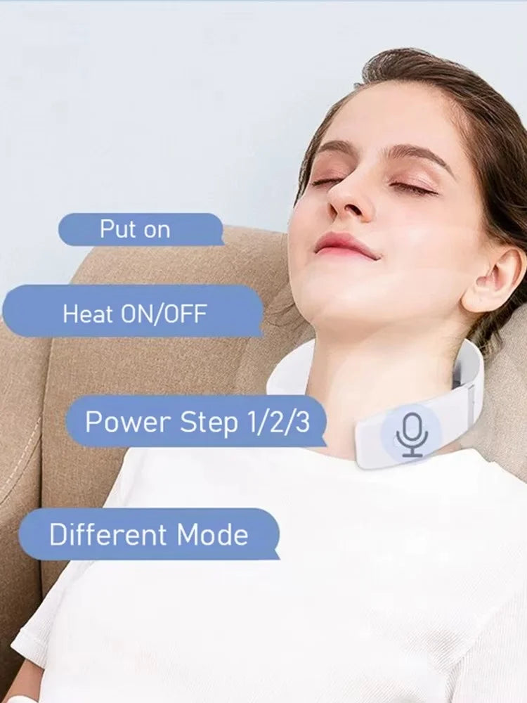 Portable Neck Massager with Heat & Deep Relax Mode