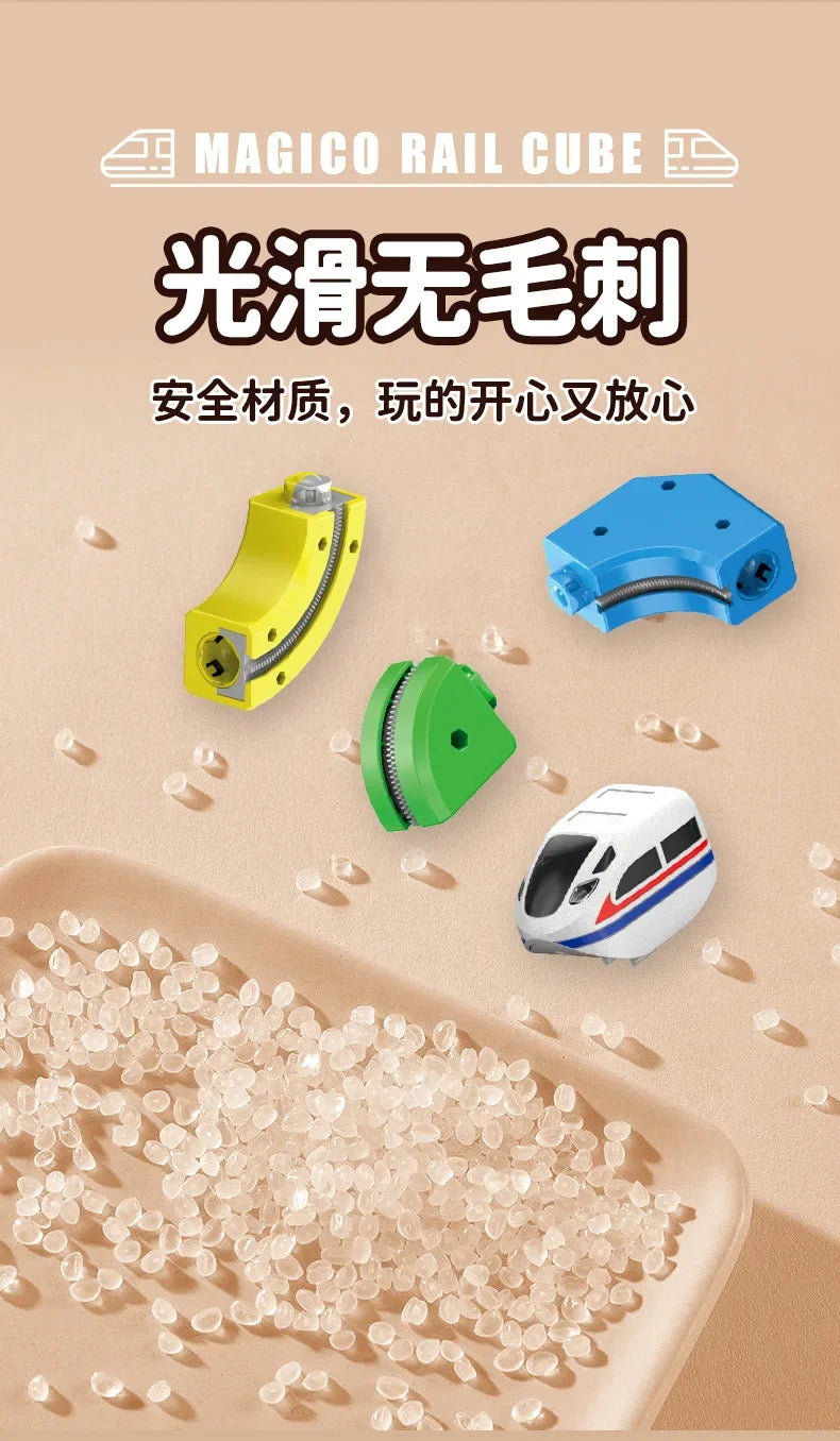 Educational Toys  Latest Assembly Magic Track Train Set Children'S Toys Non-Remote Control Rail Car Gift Box