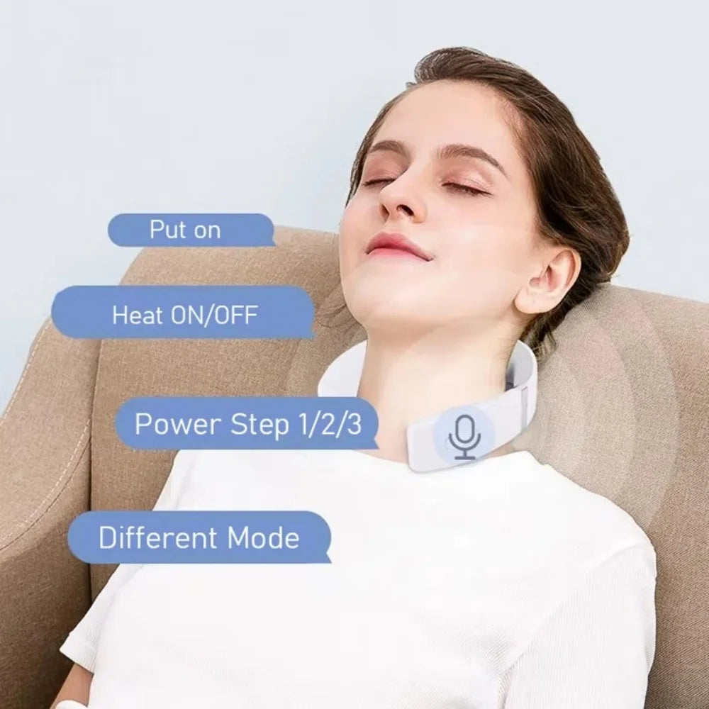 Portable Neck Massager with Heat & Deep Relax Mode