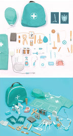 Educational Toys For Kids Toys Role Pretend Play Toy Wooden Pretend Play Doctor Children's Toy Girl Medical Simulation Toys Set