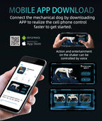 Teeggi Electric RC Intelligent Robot Dog Multifunction RC Mechanical Dog with turret Educational Toy Bionic Smart Robot Toy Gift