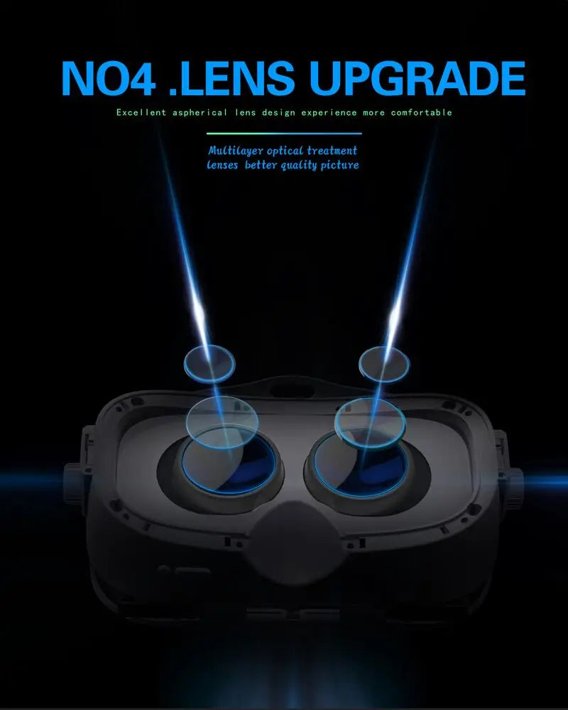 Shinecon Virtual Reality VR Glasses 3D Headset Viar Device Smart Helmet Lenses Goggle For Mobile Phone Cell Smartphone Headphone