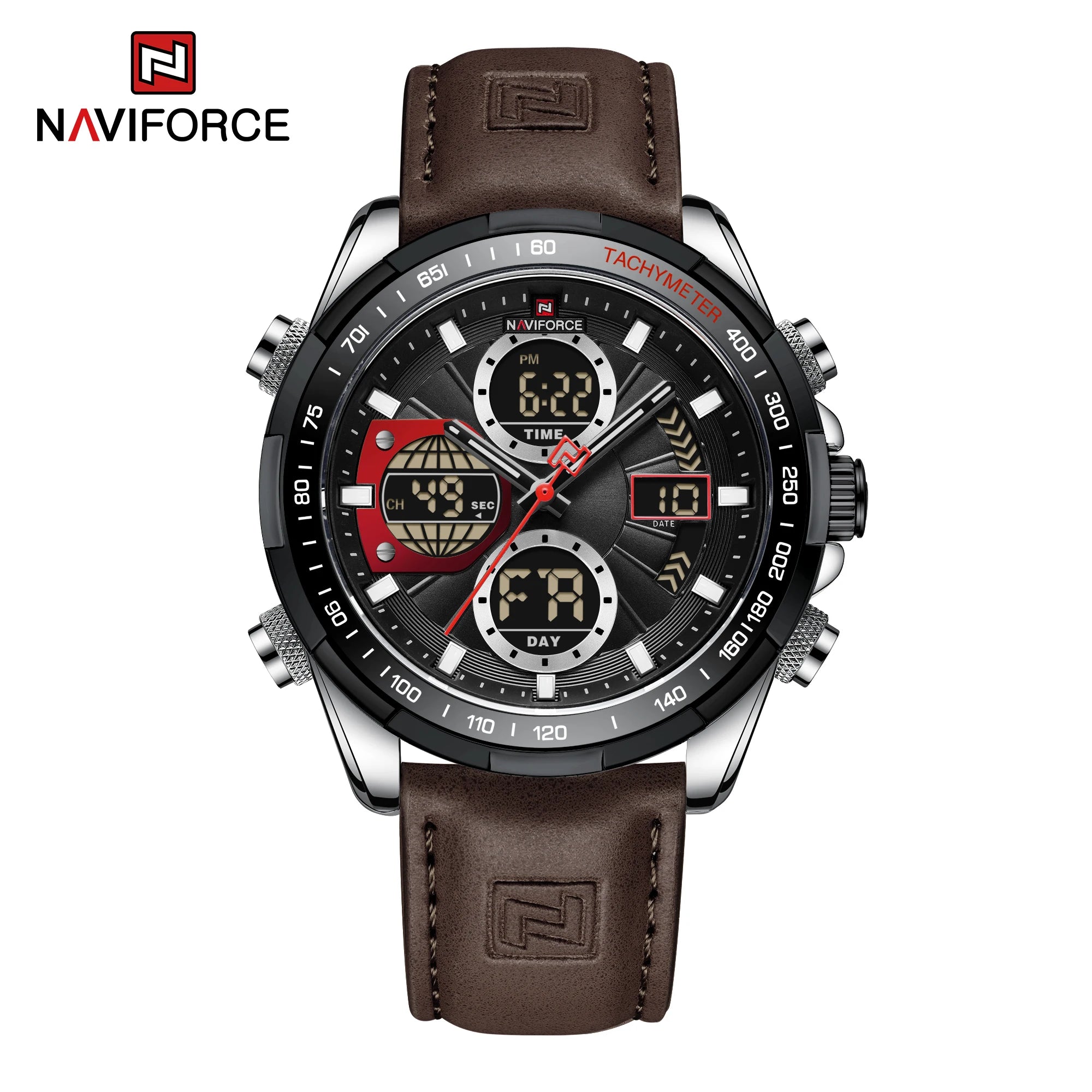 NAVIFORCE Fashion Military Watches for Men Luxury Original Sports Chronograph Watch Waterproof Quartz Clock Digital WristWatch