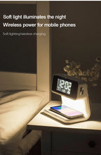 Bedroom Bedside Lamp Clock Made Of ABS Material Suitable For Home/Office Holiday Atmosphere Decoration USB Plug In Use