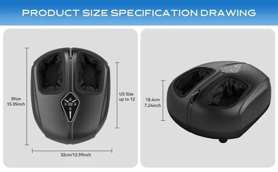 Premium Electric Shiatsu Foot Massager with Heat & Compression – UAE