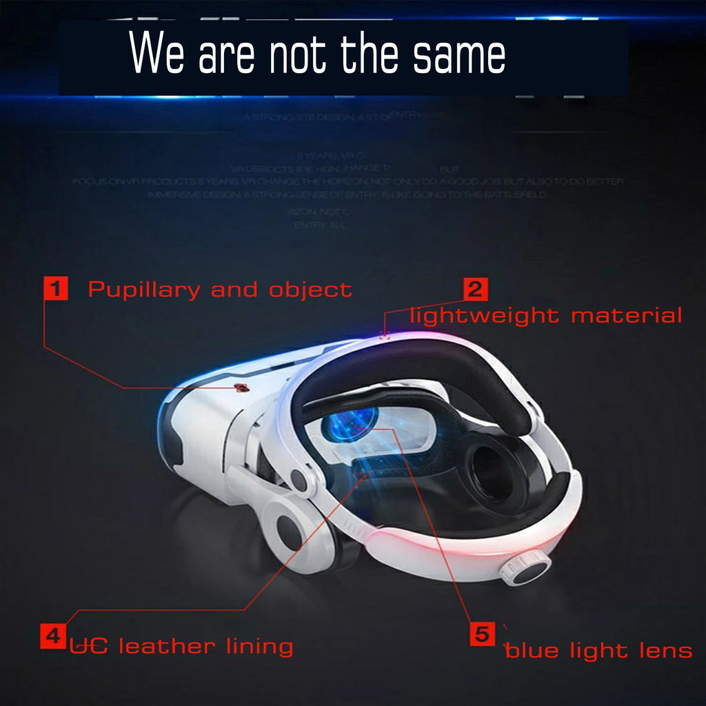 Shinecon Virtual Reality VR Glasses 3D Headset Viar Device Smart Helmet Lenses Goggle For Mobile Phone Cell Smartphone Headphone