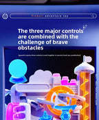 Educational Montessori Toys Multilayer Track Adventure Game Rail Rolling Ball Model Interactive Brain Kids Christmas gift