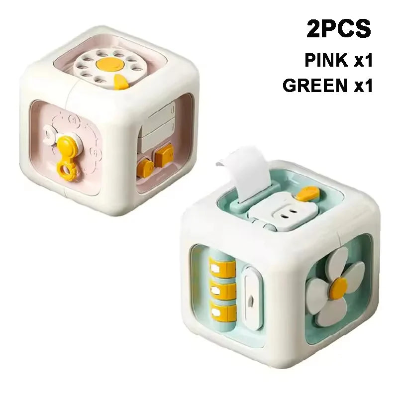 Montessori Educational Toys Sensory Busyness Board Baby Practice Skills Drawer Cube Fidget male And Female Educational Toys