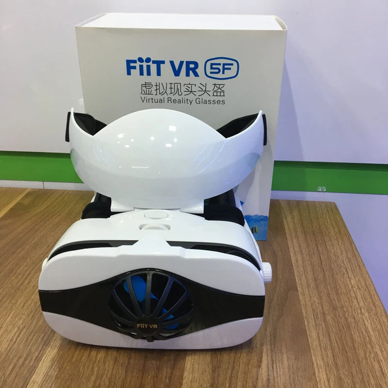 Shinecon Virtual Reality VR Glasses 3D Headset Viar Device Smart Helmet Lenses Goggle For Mobile Phone Cell Smartphone Headphone