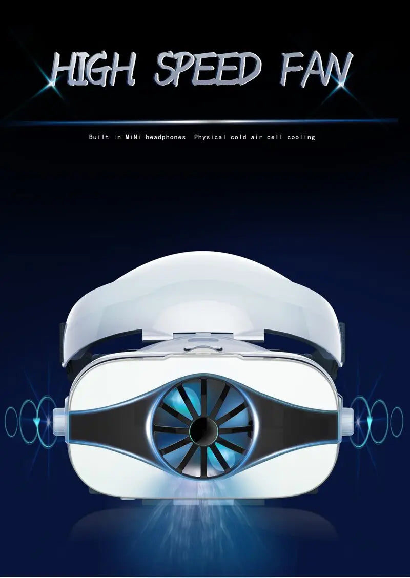 Shinecon Virtual Reality VR Glasses 3D Headset Viar Device Smart Helmet Lenses Goggle For Mobile Phone Cell Smartphone Headphone