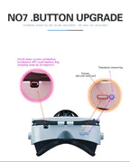 Shinecon Virtual Reality VR Glasses 3D Headset Viar Device Smart Helmet Lenses Goggle For Mobile Phone Cell Smartphone Headphone