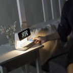Bedroom Bedside Lamp Clock Made Of ABS Material Suitable For Home/Office Holiday Atmosphere Decoration USB Plug In Use