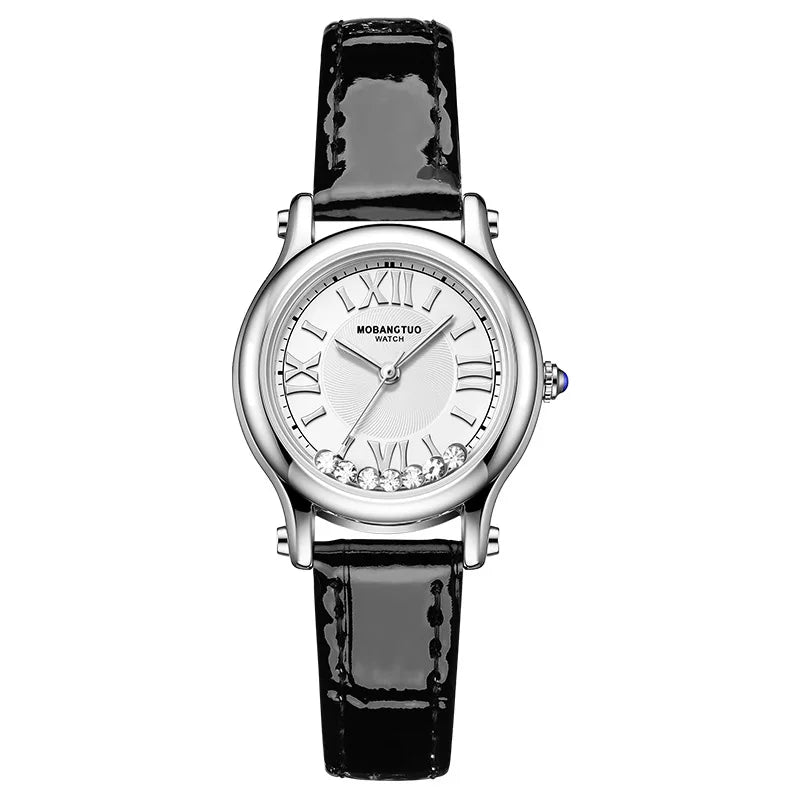 Women Roman Dial Leather Watch