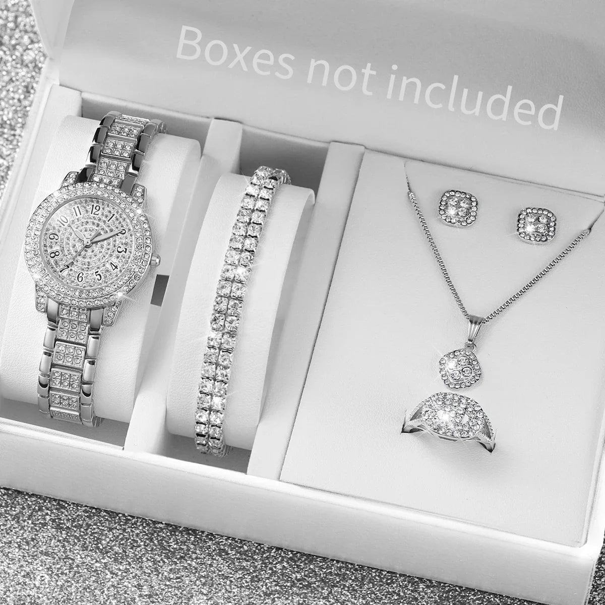 Women’s 5-Piece Watch & Jewelry Gift Set – Elegant Daily Style