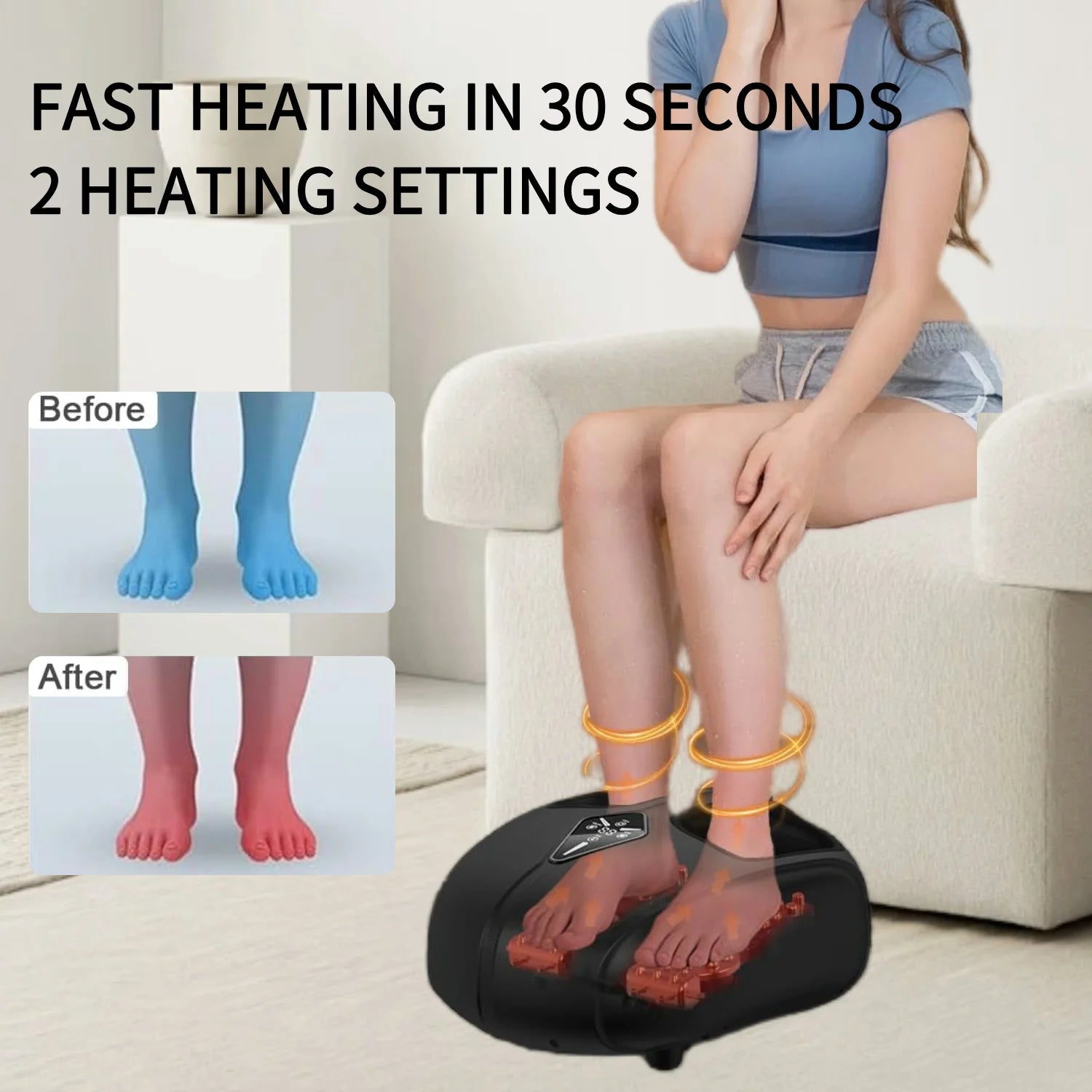 Premium Electric Shiatsu Foot Massager with Heat & Compression – UAE