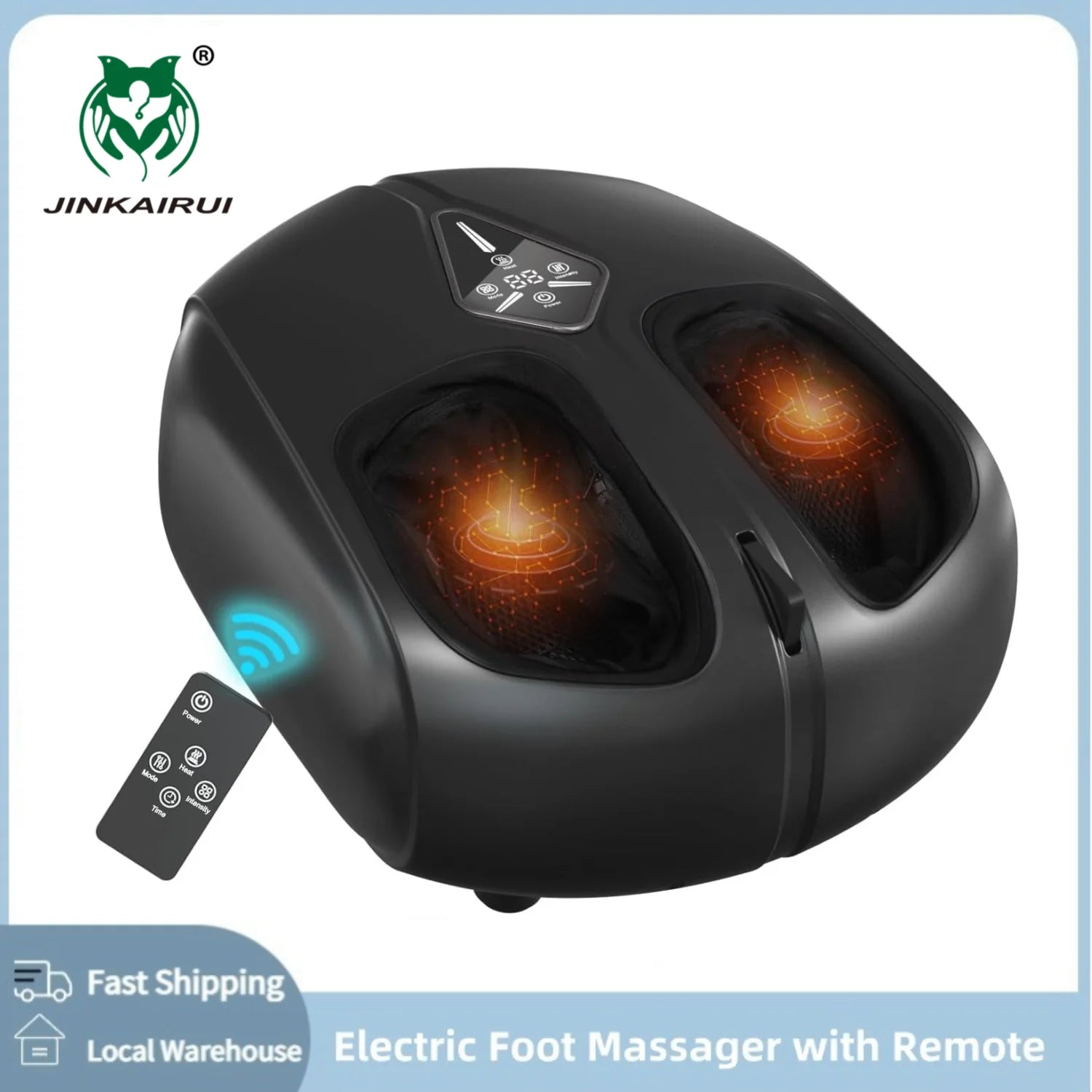 Premium Electric Shiatsu Foot Massager with Heat & Compression – UAE