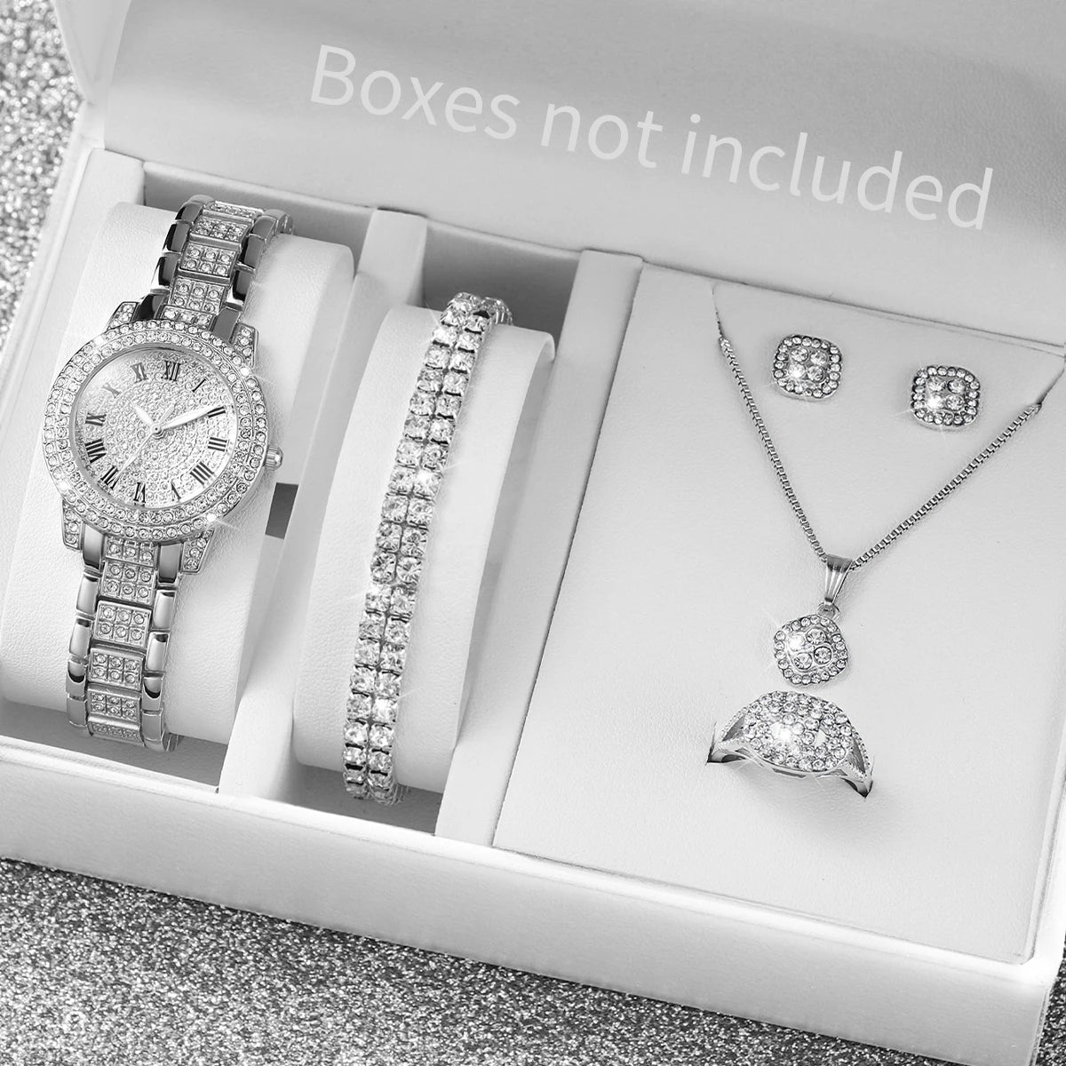 Women’s 5-Piece Watch & Jewelry Gift Set – Elegant Daily Style