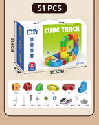 Educational Toys  Latest Assembly Magic Track Train Set Children'S Toys Non-Remote Control Rail Car Gift Box