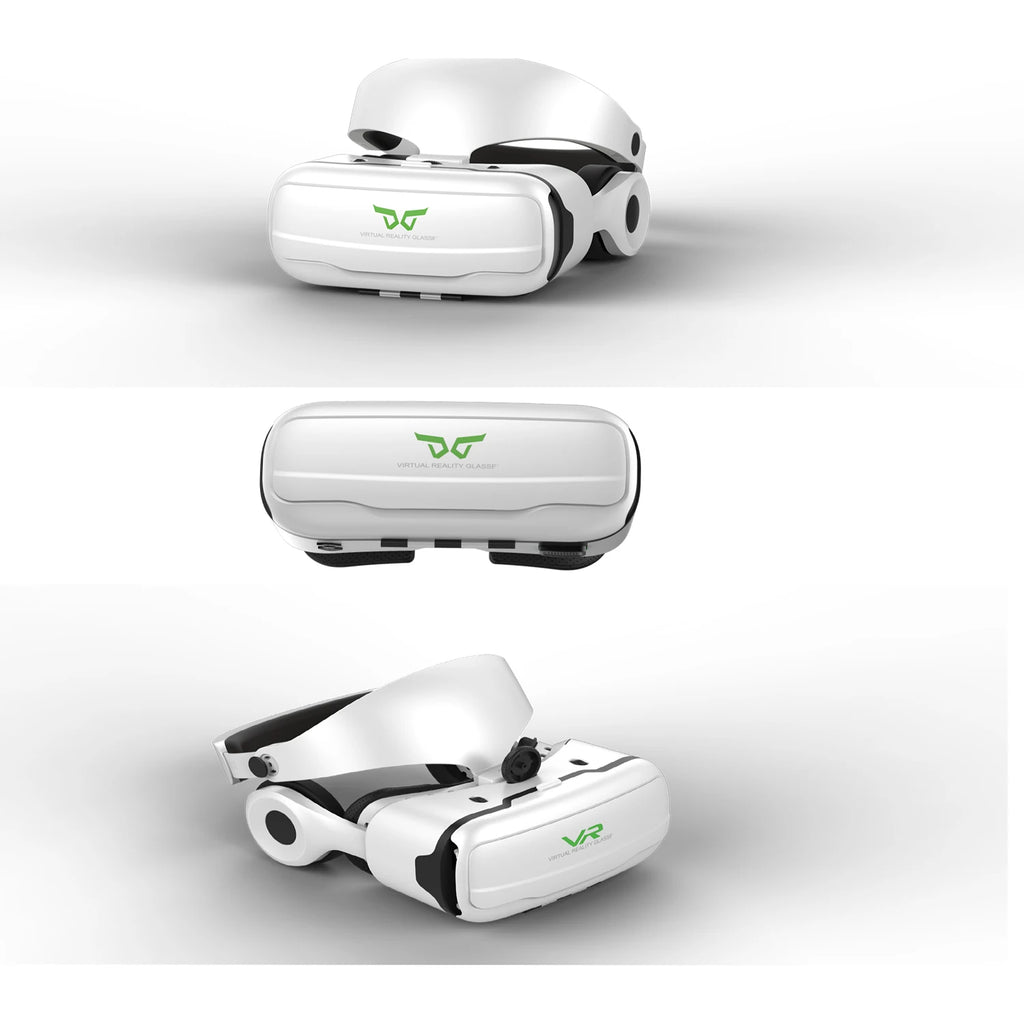 Shinecon Virtual Reality VR Glasses 3D Headset Viar Device Smart Helmet Lenses Goggle For Mobile Phone Cell Smartphone Headphone