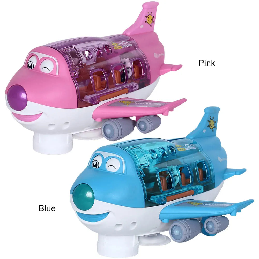 Kids Toys Electric Plane Aircraft Toys Car Airplane Model Music Simulation Boy Children Traffic Toy Christmas Gifts for Girls