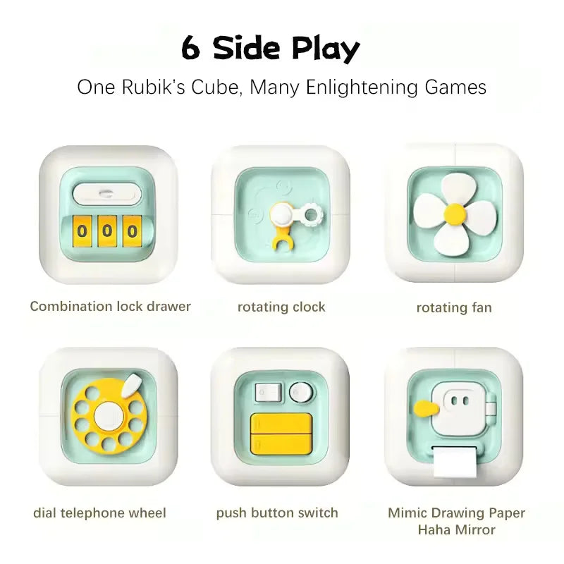 Montessori Educational Toys Sensory Busyness Board Baby Practice Skills Drawer Cube Fidget male And Female Educational Toys