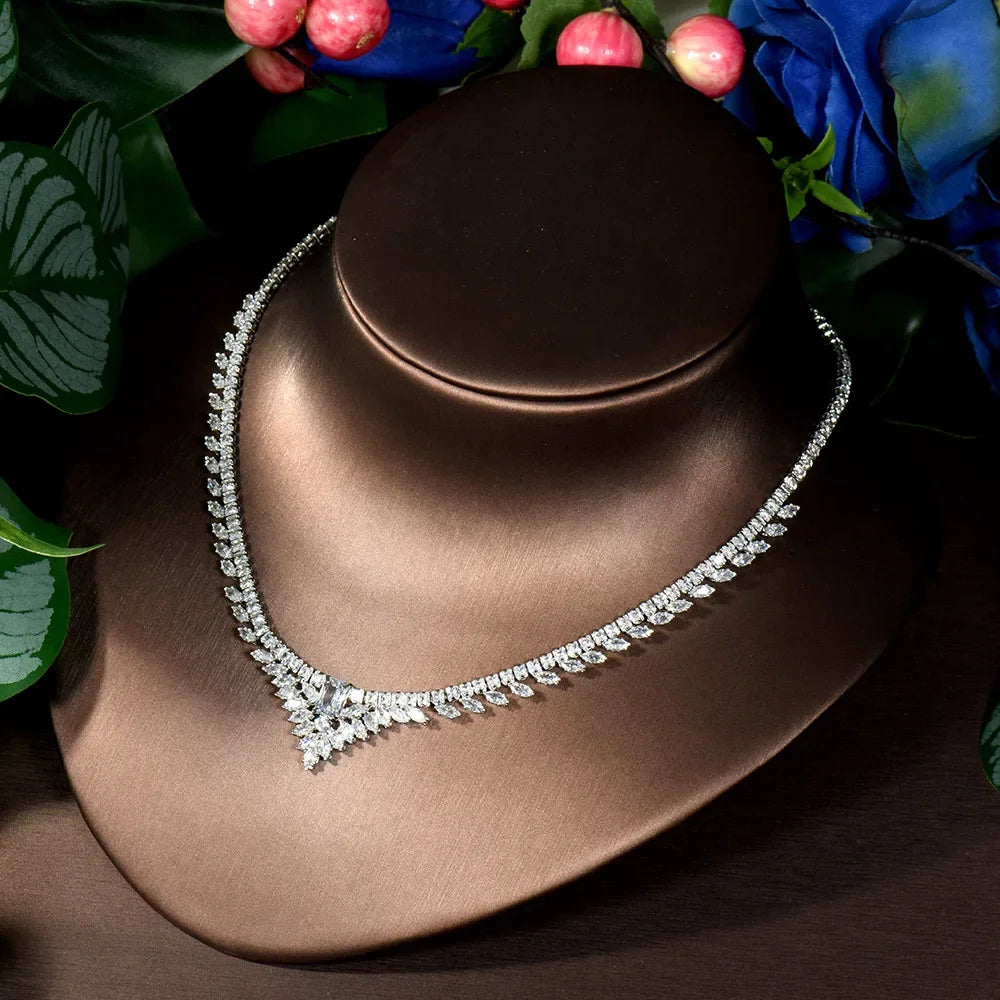 HIBRIDE 4-Piece Zircon Jewelry Set – Bridal Gift UAE