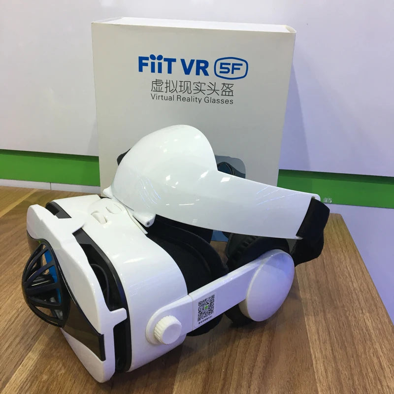 Shinecon Virtual Reality VR Glasses 3D Headset Viar Device Smart Helmet Lenses Goggle For Mobile Phone Cell Smartphone Headphone