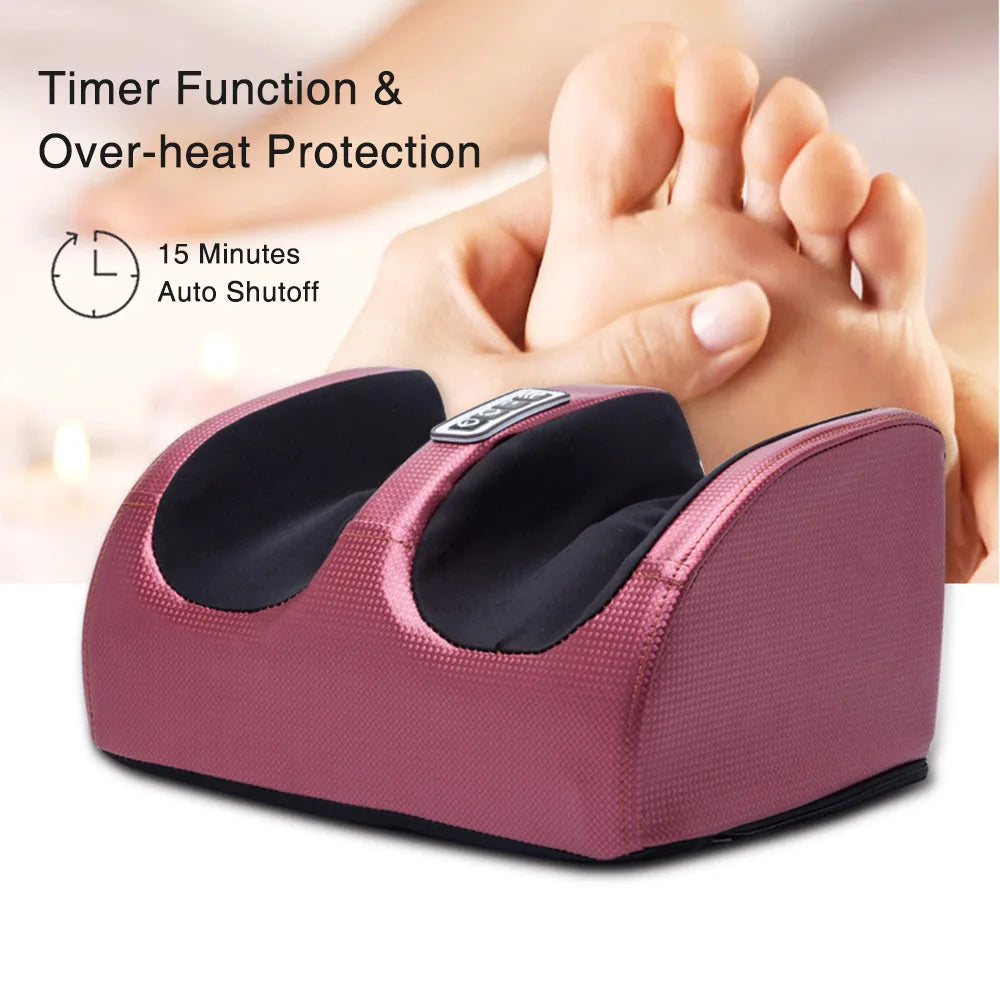 Electric Shiatsu Foot Massager with Heat – Kneading Roller UAE