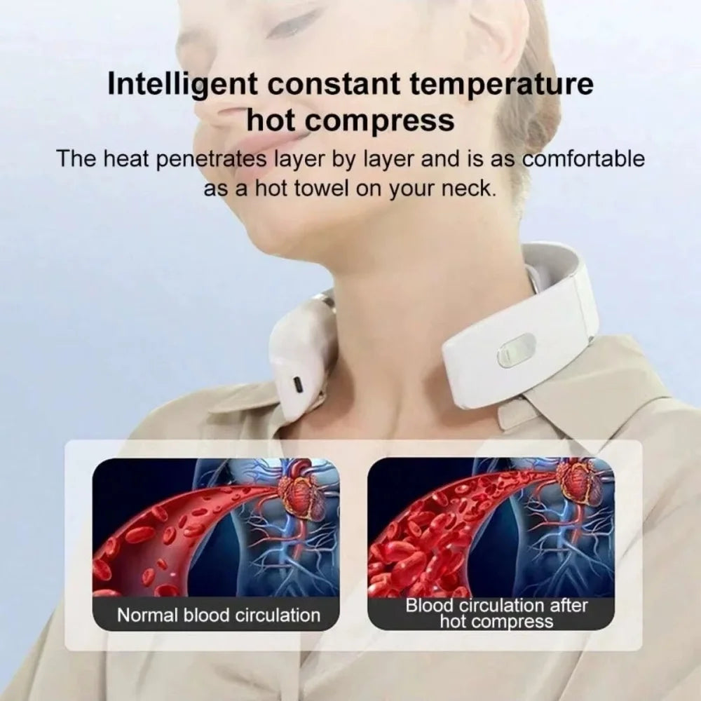 Portable Neck Massager with Heat & Deep Relax Mode