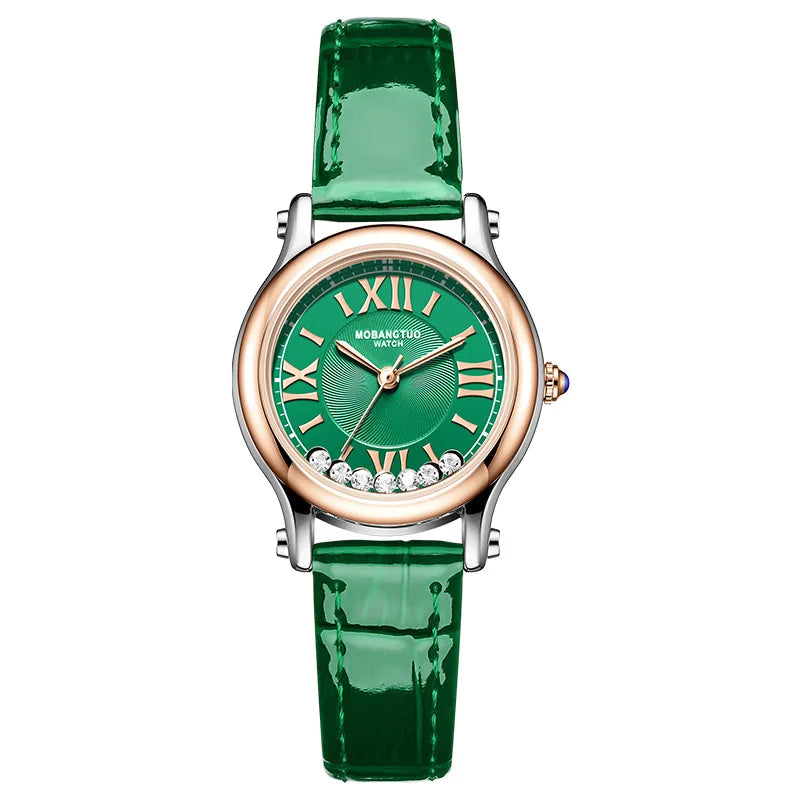 Women Roman Dial Leather Watch