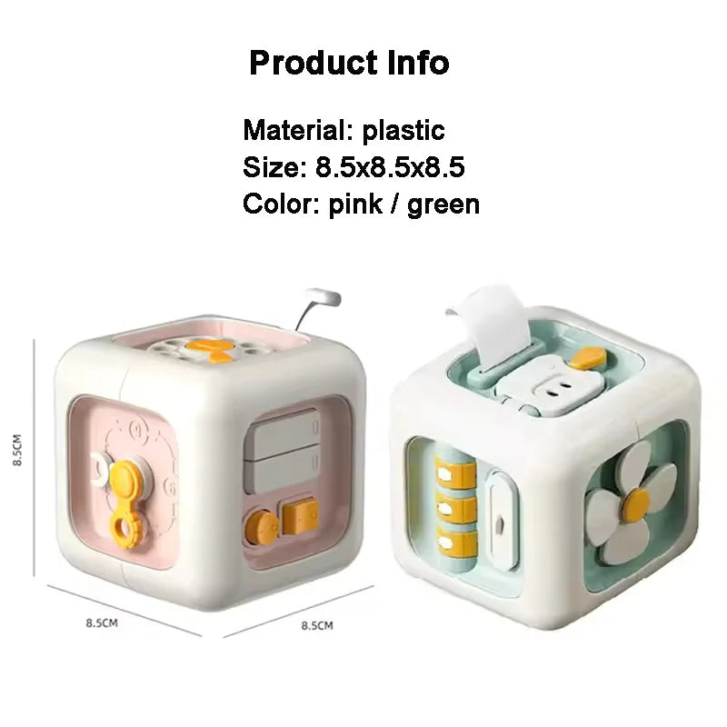 Montessori Educational Toys Sensory Busyness Board Baby Practice Skills Drawer Cube Fidget male And Female Educational Toys