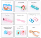 Educational Toys For Kids Toys Role Pretend Play Toy Wooden Pretend Play Doctor Children's Toy Girl Medical Simulation Toys Set