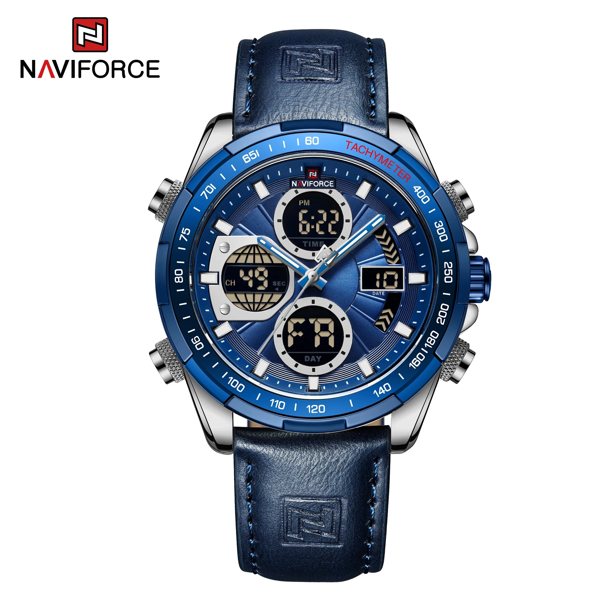 NAVIFORCE Fashion Military Watches for Men Luxury Original Sports Chronograph Watch Waterproof Quartz Clock Digital WristWatch
