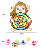 Educational Games Dart Board Kids Toy Stickey Ball Dart Indoor Sports Child Montessori Games for Children Gifts baby toys