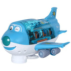 Kids Toys Electric Plane Aircraft Toys Car Airplane Model Music Simulation Boy Children Traffic Toy Christmas Gifts for Girls