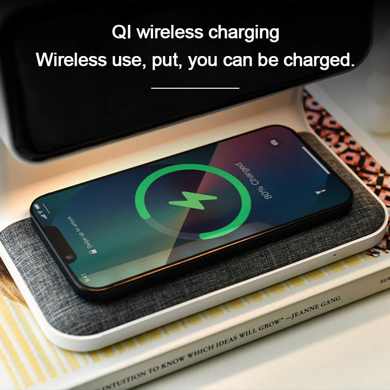 Bedroom Bedside Lamp Clock Made Of ABS Material Suitable For Home/Office Holiday Atmosphere Decoration USB Plug In Use