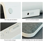Bedroom Bedside Lamp Clock Made Of ABS Material Suitable For Home/Office Holiday Atmosphere Decoration USB Plug In Use